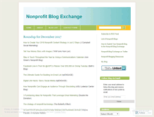 Tablet Screenshot of nonprofitblogexchange.wordpress.com