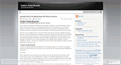 Desktop Screenshot of guitarpedalboards.wordpress.com