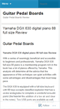 Mobile Screenshot of guitarpedalboards.wordpress.com