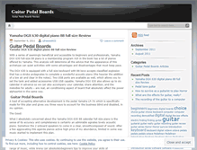 Tablet Screenshot of guitarpedalboards.wordpress.com