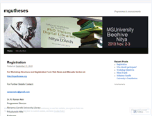 Tablet Screenshot of mgutheses.wordpress.com