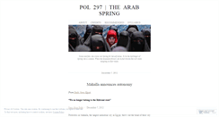 Desktop Screenshot of pol297thearabspring.wordpress.com