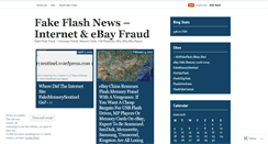 Desktop Screenshot of fakeflashnews.wordpress.com