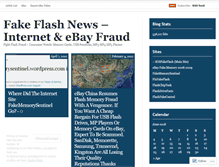 Tablet Screenshot of fakeflashnews.wordpress.com