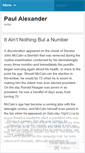 Mobile Screenshot of paulalexanderblog.wordpress.com