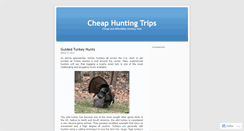Desktop Screenshot of cheaphuntingtrips.wordpress.com