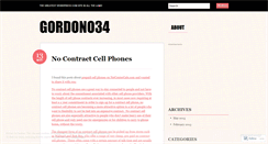 Desktop Screenshot of gordono34.wordpress.com