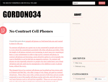 Tablet Screenshot of gordono34.wordpress.com