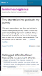 Mobile Screenshot of feminineallegiance.wordpress.com