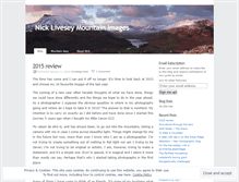 Tablet Screenshot of nicklivesey.wordpress.com