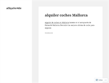 Tablet Screenshot of al5quiler4de.wordpress.com