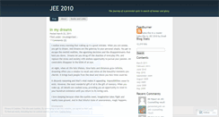 Desktop Screenshot of jee2010.wordpress.com