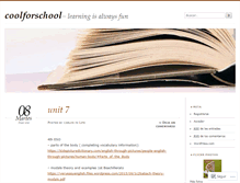 Tablet Screenshot of coolforschool.wordpress.com