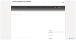 Desktop Screenshot of iphoneappsdevelopment.wordpress.com