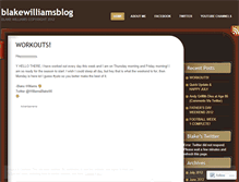 Tablet Screenshot of blakewilliamsblog.wordpress.com