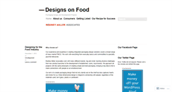 Desktop Screenshot of designsonfood.wordpress.com