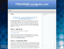 Tablet Screenshot of free4000mp.wordpress.com