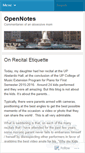 Mobile Screenshot of opennotes.wordpress.com