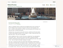 Tablet Screenshot of opennotes.wordpress.com