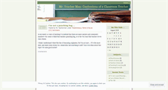Desktop Screenshot of mrteacherman.wordpress.com