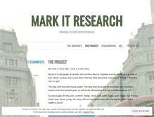 Tablet Screenshot of markitresearch.wordpress.com
