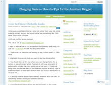 Tablet Screenshot of bloggingbasics.wordpress.com