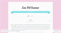 Desktop Screenshot of lowfatsummer.wordpress.com