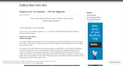 Desktop Screenshot of gallerynewyorkarts.wordpress.com