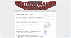 Desktop Screenshot of centralmanorsoftball.wordpress.com