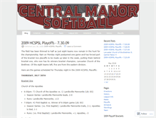 Tablet Screenshot of centralmanorsoftball.wordpress.com