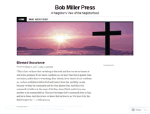Tablet Screenshot of bobmillerpress.wordpress.com