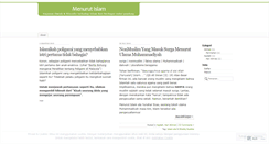 Desktop Screenshot of menurutislam.wordpress.com