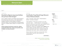 Tablet Screenshot of menurutislam.wordpress.com