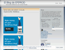 Tablet Screenshot of epiprod.wordpress.com