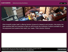 Tablet Screenshot of elliotscientific.wordpress.com