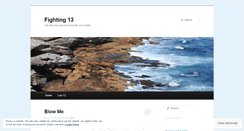 Desktop Screenshot of fighting13.wordpress.com