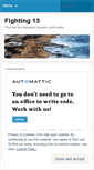 Mobile Screenshot of fighting13.wordpress.com
