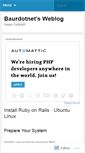 Mobile Screenshot of baurdotnet.wordpress.com