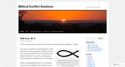 Desktop Screenshot of biblicalconflictsolutions.wordpress.com