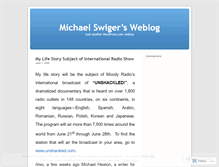 Tablet Screenshot of michaelswiger.wordpress.com