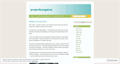 Desktop Screenshot of projectbungalow.wordpress.com