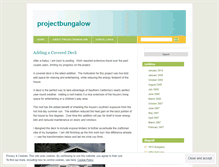 Tablet Screenshot of projectbungalow.wordpress.com