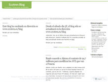 Tablet Screenshot of ecotren.wordpress.com