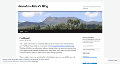 Desktop Screenshot of hannahinafrica.wordpress.com