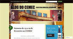 Desktop Screenshot of cemecmk.wordpress.com