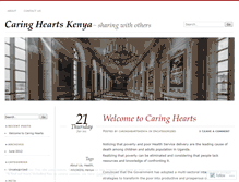 Tablet Screenshot of caringheartskenya.wordpress.com