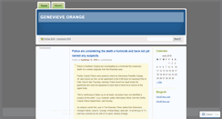 Desktop Screenshot of genevieveorange.wordpress.com