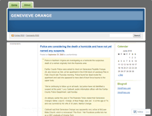 Tablet Screenshot of genevieveorange.wordpress.com