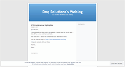 Desktop Screenshot of dnqsolutions.wordpress.com