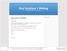 Tablet Screenshot of dnqsolutions.wordpress.com